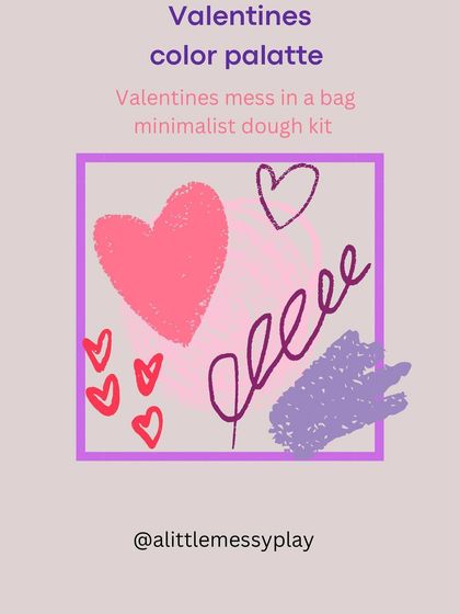 The beautiful color palette that inspired our limited-edition Valentine's sensory kit. We love creating themes that are visually calming and engaging for children.