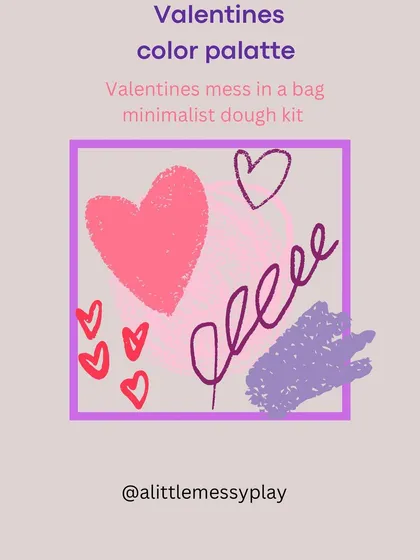 The beautiful color palette that inspired our limited-edition Valentine's sensory kit. We love creating themes that are visually calming and engaging for children.