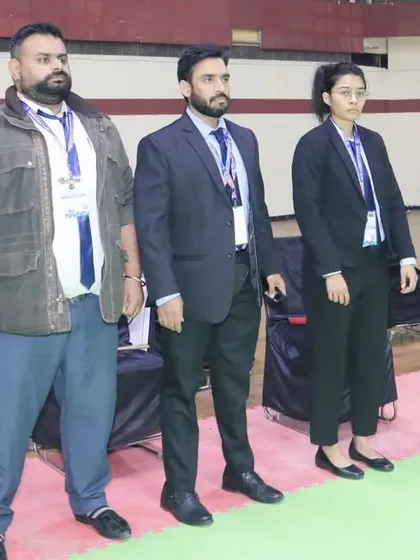 Our team of dedicated officials standing ready at a national event. We ensure all our competitions are managed and judged with the utmost professionalism and adherence to rules.