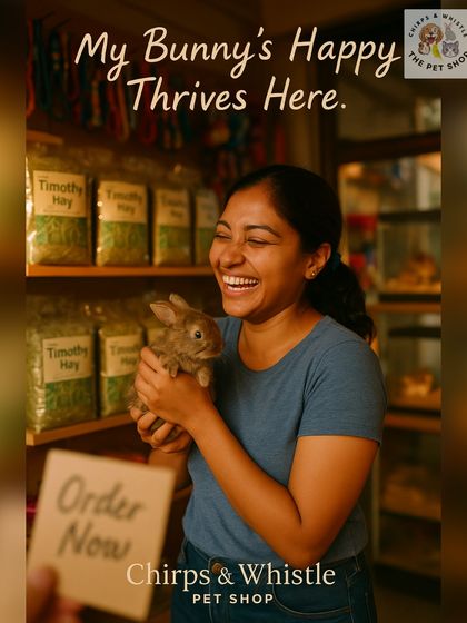 Our shelves are always stocked with fresh bags of Timothy hay. It's the most loved and essential food for rabbits and guinea pigs, and we make sure to provide the best quality available.