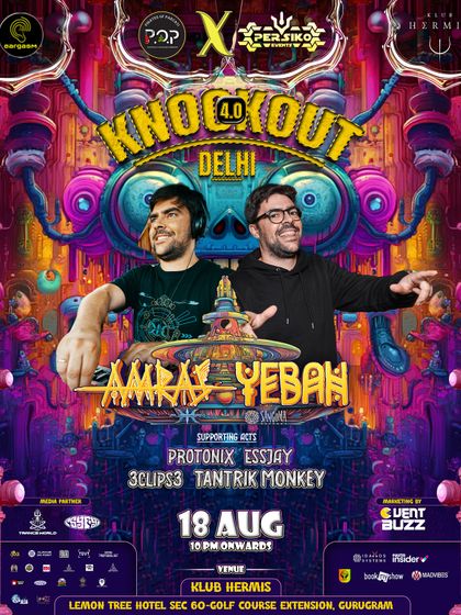 Knockout 4.0 featuring Amras and Yebah from Portugal. This event marked their return to India after six years, a special night I was proud to be a part of.