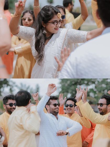 Orange Wedding Cinemas - Wedding Photography & Cinematography Vibrant Celebrations: Haldi & Mehendi photo 61