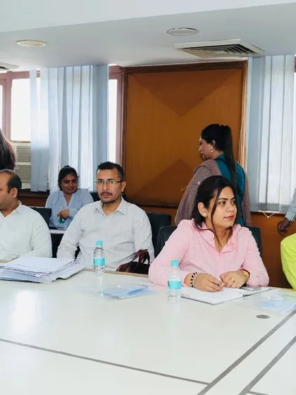 Attending a training session conducted by Karmayogi Bharat for the National Cooperative Consumers' Federation of India (NCCF). Such sessions are vital for professional development.