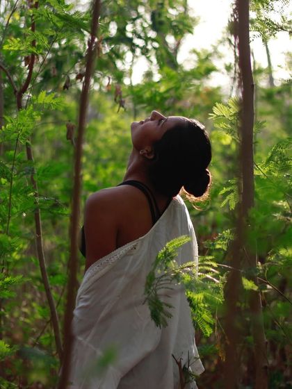 Finding joy and meaning in each moment, surrounded by the quiet beauty of the woods. A simple moment of looking up and breathing in the fresh air can be a practice in itself.