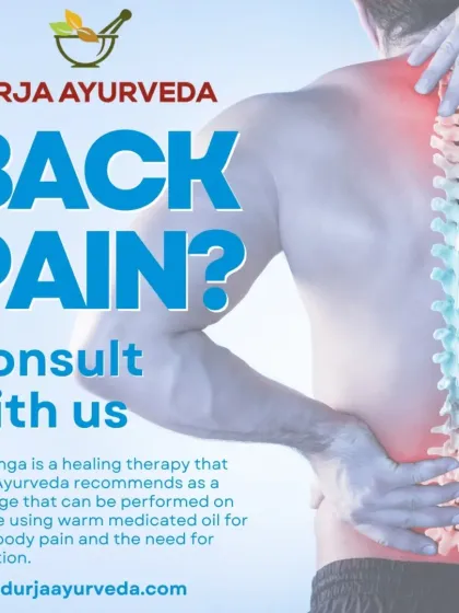 If you suffer from back pain, our Abhyanga warm oil massage can provide significant relief. We recommend this healing therapy to relax the entire back and body, addressing the root cause of discomfort.