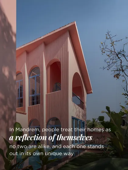 The homes in Mandrem are a reflection of their owners, each with a unique character. This principle guided our design for Baia Villas, where we sought to create a community of homes that are expressive and individual, yet part of a cohesive whole.