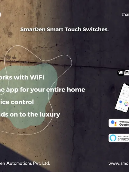 Our smart touch switches are designed for total convenience. They work with your home's WiFi, are controlled by a single app, respond to voice commands, and add a touch of luxury to your walls.