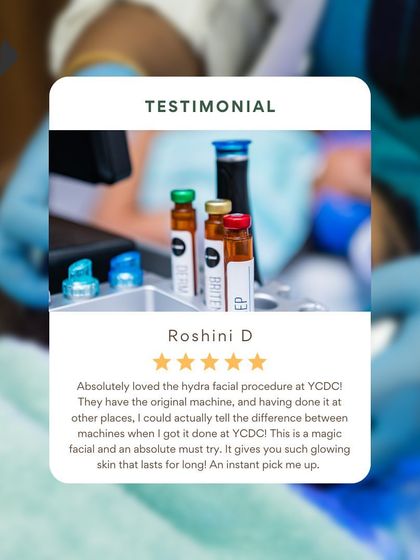 This client highlights the difference our original Hydrafacial machine makes, calling it a "magic facial" and an "absolute must try" for glowing skin.
