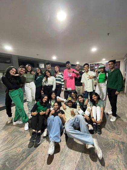 It was an honor to judge the 1v1 All Style battle at Jain University. Here's a group photo with the talented dancers from the Invictus Crew who organized the event.