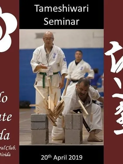 This poster announces one of my Tameshiwari seminars. These events are open to students who wish to test their focus and technique, providing a safe and encouraging environment to push past their boundaries.