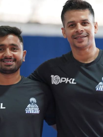 Another shot with the team physio. We are a team dedicated to keeping our players at their best.