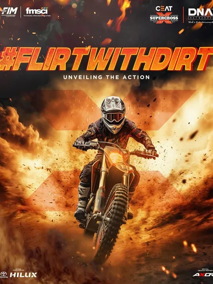 We bring the adrenaline of motorsports to life. This poster captures the essence of the Indian Supercross Racing League, a groundbreaking event where we managed everything from the track build to the live race day production.