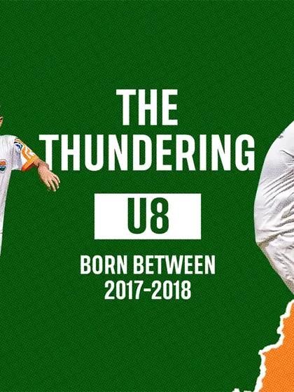 Meet "The Thundering U8" category. This 5v5 format is designed for players born in 2017-2018 to develop their skills, teamwork, and understanding of the game in a competitive setting.