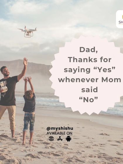 A little humor celebrating the dads who balance the "no's" with a "yes," making childhood memorable. Teamwork makes the dream work in parenting.