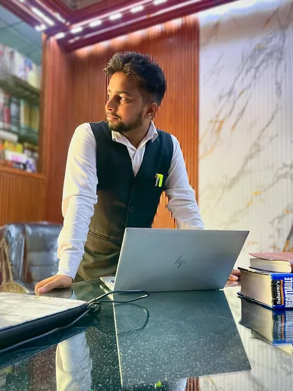 A candid moment in my office. My belief is that your success in a legal battle depends on the belief and confidence you have in your advocate and your case.