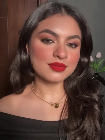 Timeless. Fearless. Red. A classic red lip look that never goes out of style.