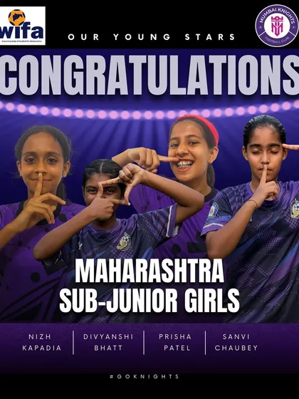 Congratulations to our four young stars, Nizh, Divyanshi, Prisha, and Sanvi, on their selection for the Maharashtra Sub-Junior Girls team.
