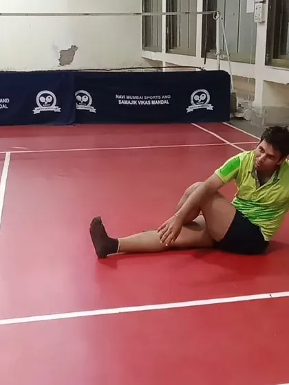 A spinal twist stretch is excellent for releasing tension in the back after a match. We guide players to breathe through each stretch to maximize its benefit.
