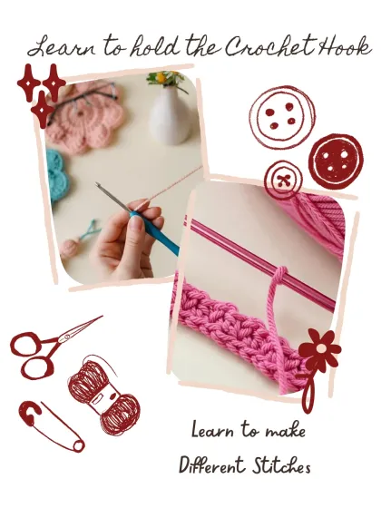 My kits and workshops focus on the fundamentals. You'll learn how to hold the hook correctly and how to make different basic stitches, which are the building blocks of any project.
