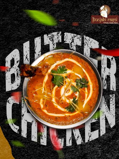A top-down view of our classic Butter Chicken. The creamy texture and rich colour show you exactly what to expect: pure, buttery goodness.