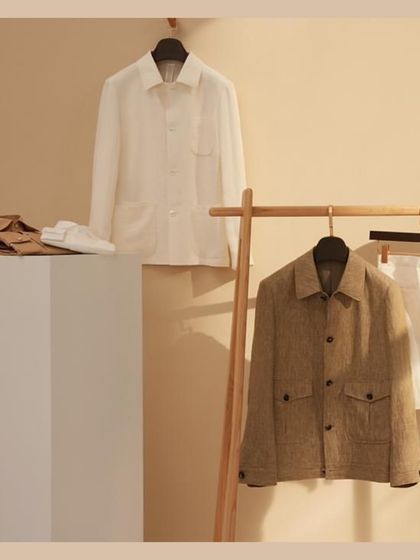 Dive into the season of joy and warmth. Our occasion-wear, like these lightweight jackets, embodies freedom and trendsetting flair with breathable fabrics.