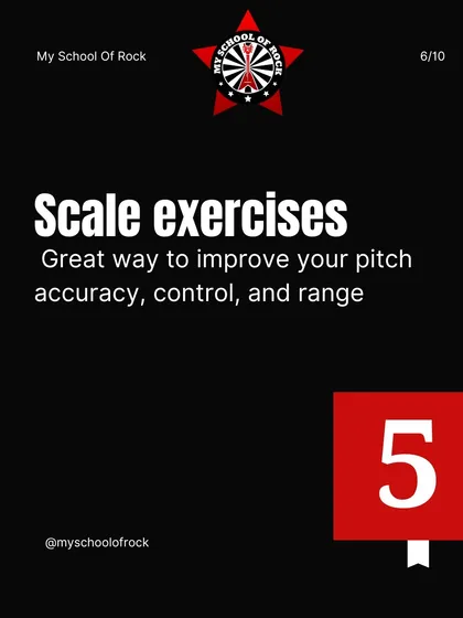 Vocal Exercise 5: Scale Exercises. Practicing scales is a fantastic way to improve your pitch accuracy, control, and vocal range.
