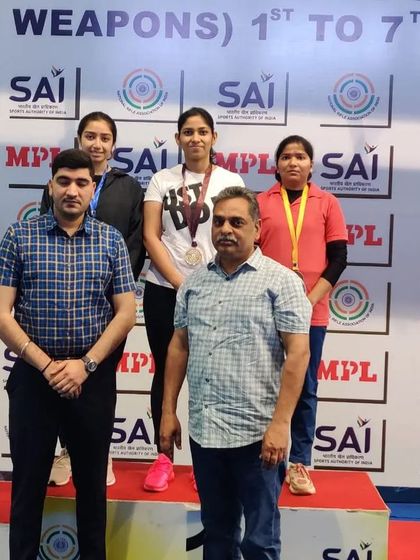 A double victory for our academy at the India Open in Delhi. Congratulations to Ayonika Paul for winning Gold and Vidhi Jain for winning Silver in the women's 10m Air Rifle event.
