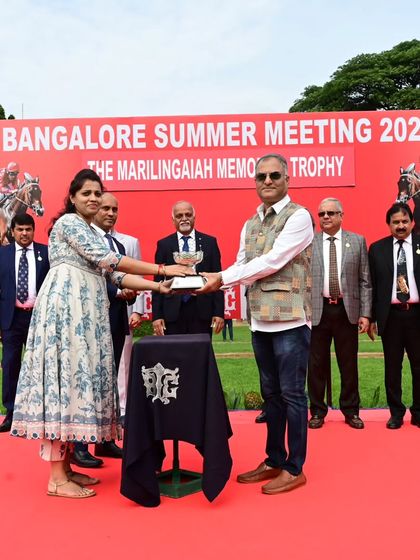 The Marilingaiah Memorial Trophy presentation.