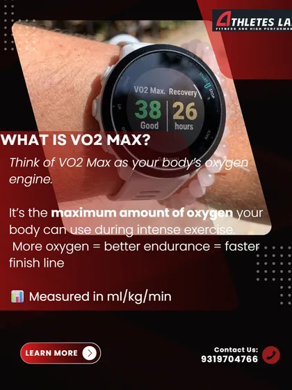 What is VO2 Max? Think of it as your body's oxygen engine. It's the maximum amount of oxygen your body can use during intense exercise. More oxygen equals better endurance and a faster finish line. We measure it in ml/kg/min.