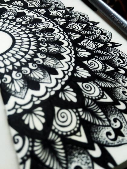 The Messy Hand - Custom & Commissioned Artwork Intricate Ink Work: Mandalas & Stippling photo 3