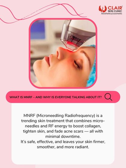 What is MNRF and why is everyone talking about it? It's a trending treatment that combines microneedles and RF energy to boost collagen, tighten skin, and fade acne scars with minimal downtime, leaving your skin firmer and more radiant.