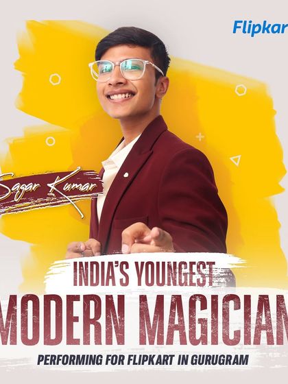 My official poster for a performance for Flipkart in Gurugram. It's an honor to entertain the teams behind such major brands.