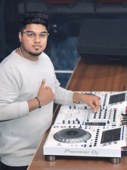 Another shot from the Hydra launch, ready to kick off the music for the night on a fresh set of Pioneer DJ gear.