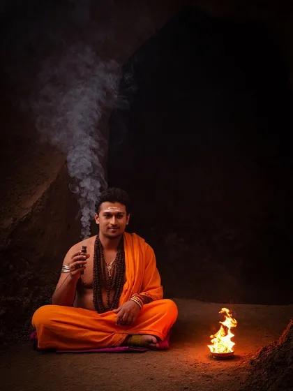 In the quiet darkness of a cave, the only light comes from a small, steady flame. This image is about finding clarity within. It symbolizes the inner fire of awareness that illuminates our path even when the outside world is dark and uncertain.