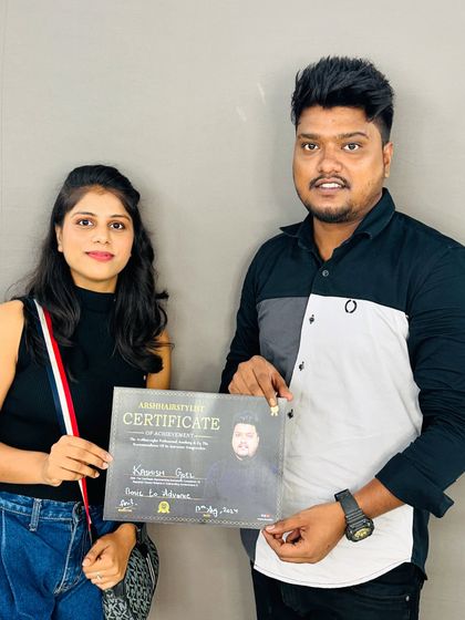 Proud to certify another talented hairstylist. She worked hard and mastered all the techniques.