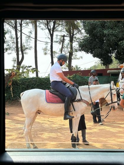 Another view of riders preparing for their Sunday ride. The preparation is just as important as the ride itself.