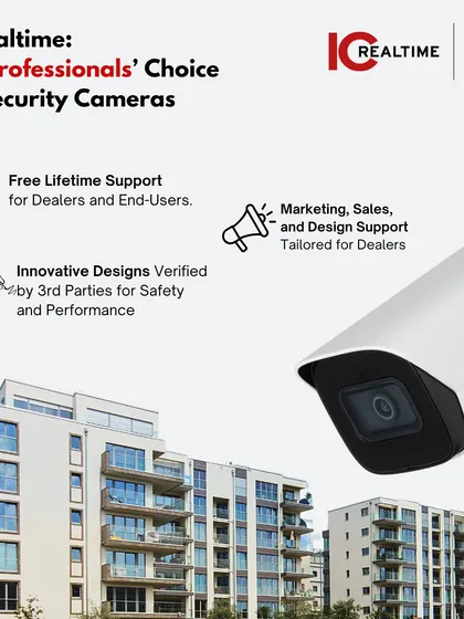 We partner with IC Realtime to offer professional-grade security solutions that you can provide to your clients with confidence. Our support extends beyond distribution, offering free lifetime assistance for both dealers and end-users, alongside marketing and design support tailored to help our partners succeed.