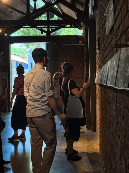 Students and visitors exploring the exhibition at IF.BE. We believe in creating spaces that invite curiosity and dialogue.