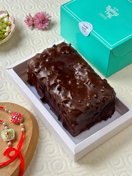 My Ragi & Jaggery cake, beautifully packaged and ready for gifting. It's a thoughtful and delicious present for health-conscious loved ones.