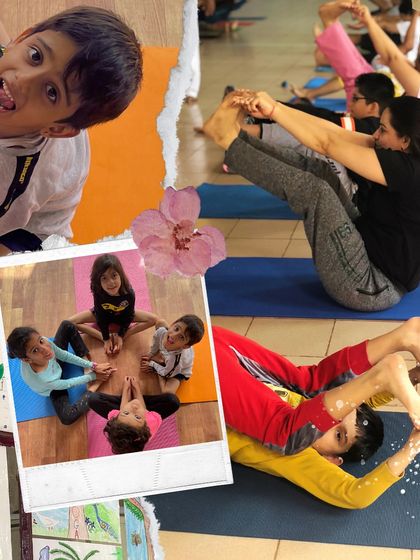 This collage captures the playful spirit of the kids' retreat, with fun poses and happy faces. It is a week filled with energy, laughter, and learning.