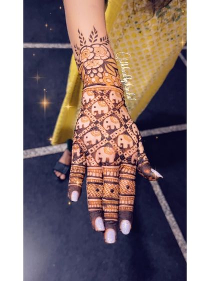 A close-up of the elephant checkerboard design, showing the detail in each tiny elephant. It's a playful and unique pattern.