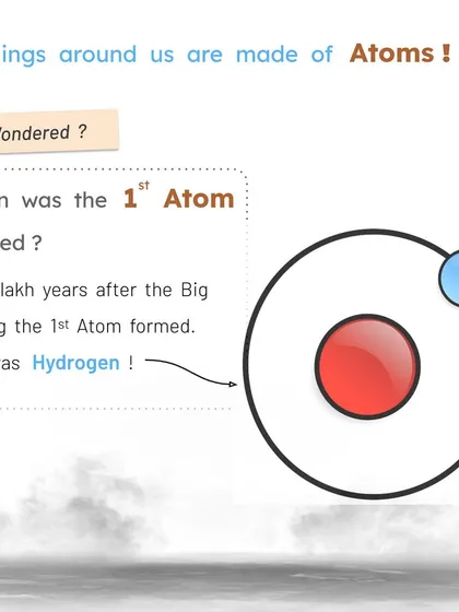 Did you know the first atom was Hydrogen? Formed 380,000 years after the Big Bang, this simple atom is the building block of stars and the fuel for rockets.