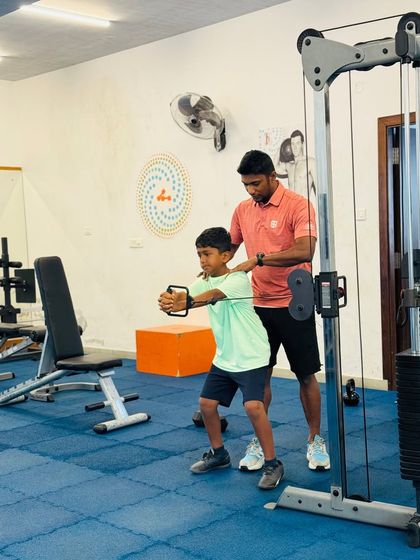 Meet Coach Bharani, our Strength & Conditioning Expert. He leads with energy and sweat, demonstrating every drill from running mechanics to explosive strength work. He instills grit and the confidence to handle pressure when it counts.