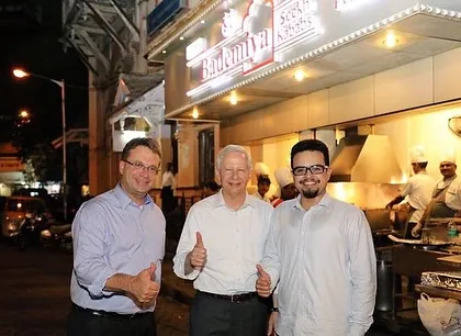 A picture of our team with Ambassador Kenneth Juster. We are proud to welcome guests from all over the world.