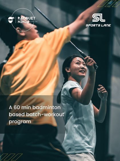 Our new program at Sportslane is a 60-minute badminton-based batch workout, perfect for adults looking to get fit while having fun.