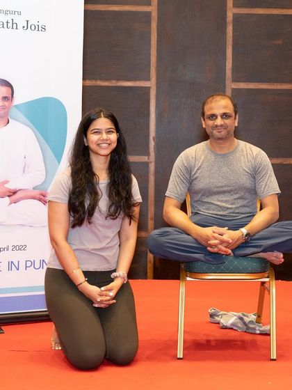 Guru is the one who points the way. I am forever grateful for the path that my teacher, Sharath Jois, has shown me. May we all walk on the path of light.