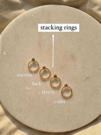 Another shot of my stacking rings, perfect for mixing and matching.