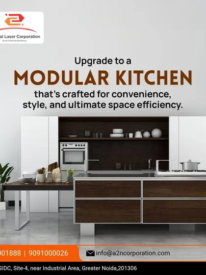 This design focuses on creating a kitchen with an open, airy feel. The combination of dark wood base cabinets and white upper cabinets, along with an integrated dining table, makes this a great solution for open-concept living spaces.