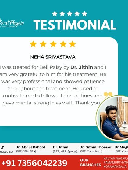 This client was treated for Bell's Palsy and was grateful for the patience, motivation, and mental strength she gained throughout her treatment.