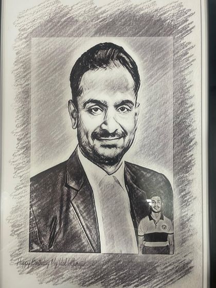 A beautiful sketch gifted by a mentee. This thoughtful gesture is a cherished reminder of the bonds we build beyond the courtroom.